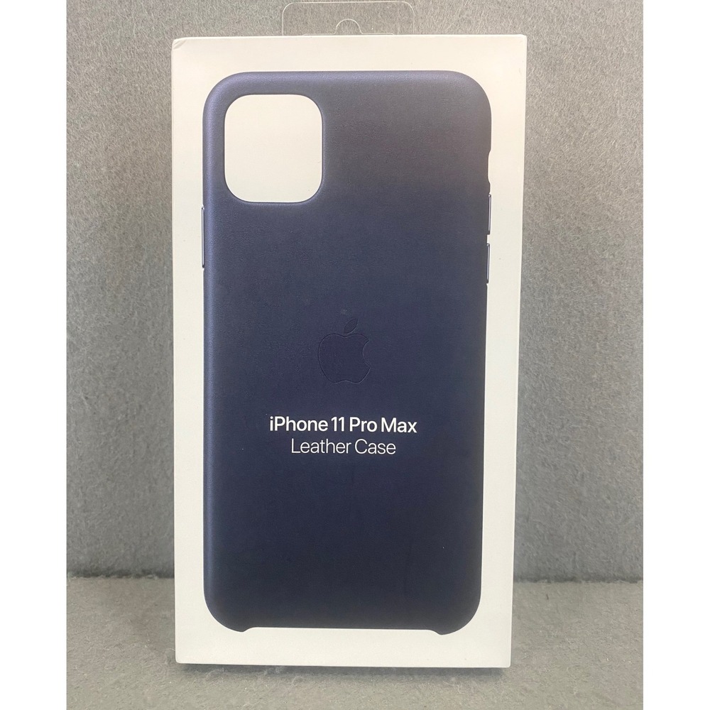 Apple iPhone 11 Pro Max Leather Case Midnight Blue MWYE2ZM/A Official Genuine